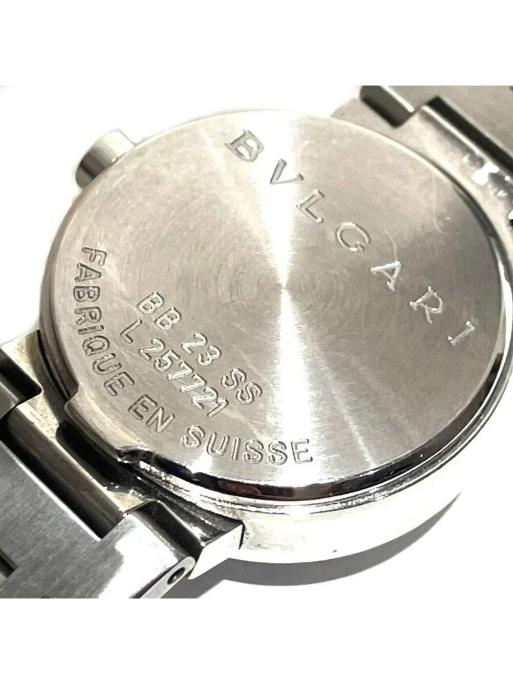 Bvlgari Watch SS Quartz Black Dial